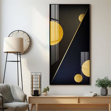 Home Digital Pattern Vertical Wall Art in Premium Acrylic – Decor Mantra