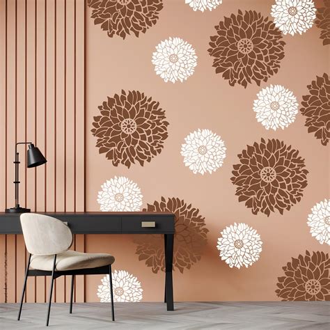 StenCart Stencils for Wall Painting Marigold Reusable Wall Stencils for ...