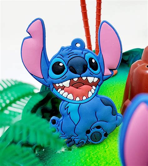 Buy Lilo and Stitch Deluxe Birthday Cake Topper Set Featuring Figures ...