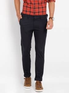 INDIAN TERRAIN Brooklyn Slim Fit Men Blue Trousers - Buy INDIAN TERRAIN ...