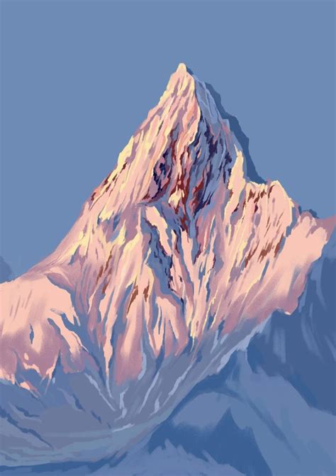 雪山简笔画 的图像结果