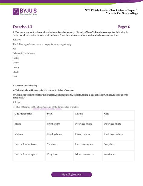Image result for Class 9 Science Chapter 1 Solutions