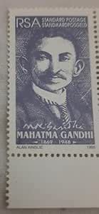 Mahatama Gandhi Blue Commemorative Stamp of South Africa with Traffic ...