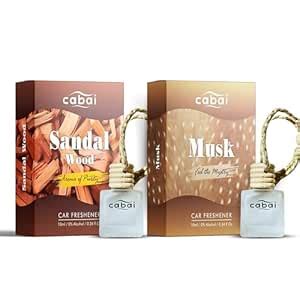 Premium Car Perfume Hanging Pod, 10 ML, Sandalwood & Musk Fragrance Car ...
