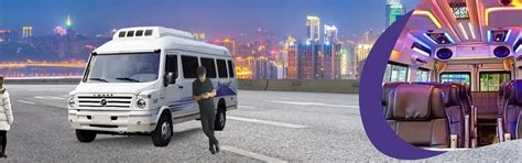 Rent Maharaja Tempo Traveller 9 Seater starting at 26 Rs/Km