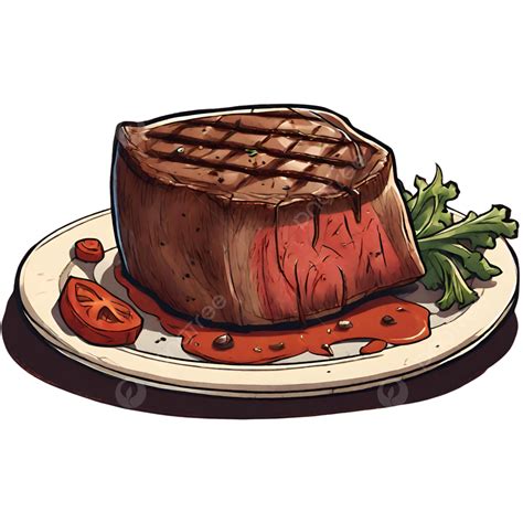 Steaks, Cartoon Beef Steak, Beef Steak Clipart PNG Transparent Image ...