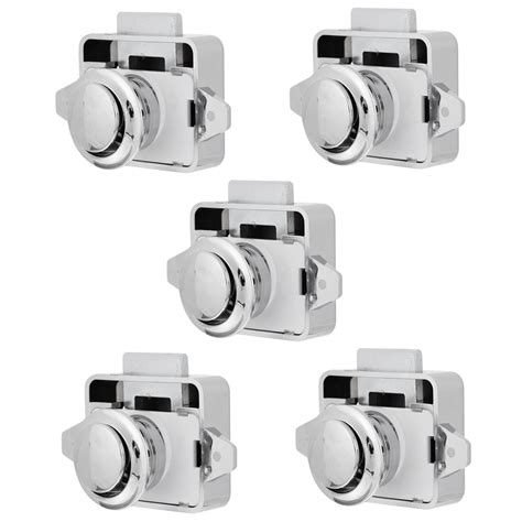 Buy ZHUGI 10 Pcs Drawer Lock Room Cabinet Door Locks Push Button Door ...