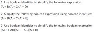 Image result for Examples of Identity in Boolean Expression