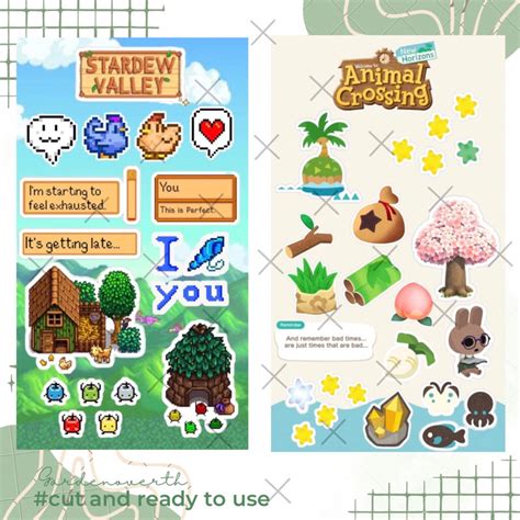 stardew valley animal crossing stickers harvest moon cozy gamer sticker ...
