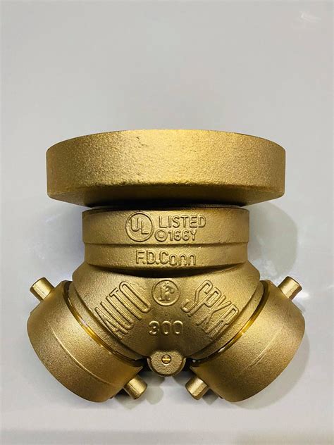 Siamese Twin 6 x 2 1/2 x 2 1/2'' inch with Plug and Chain Fire ...