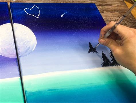 Image result for Paint Night Tutorial Couples