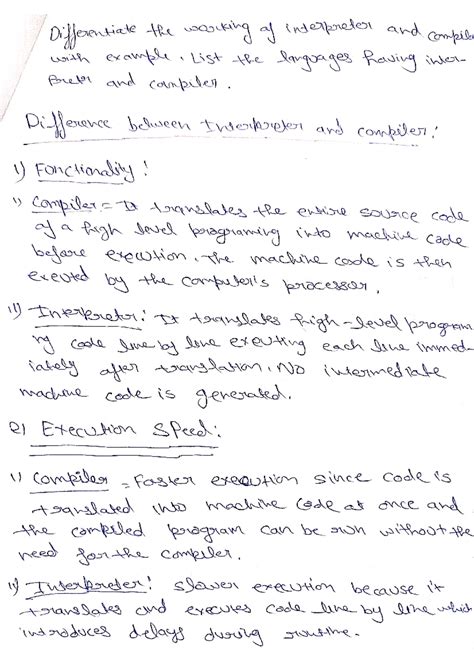 Comparative Analysis of Interpreter vs. Compiler in Programming (CS101 ...