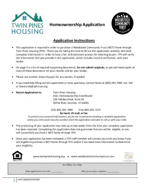 Fillable Online Twin Pines Housing - Your Affordable Housing Partner ...