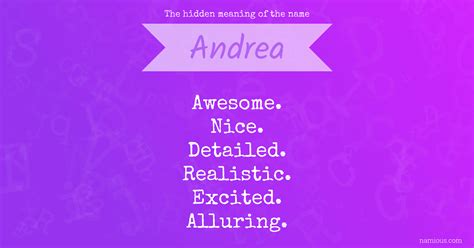 The hidden meaning of the name Andrea | Namious