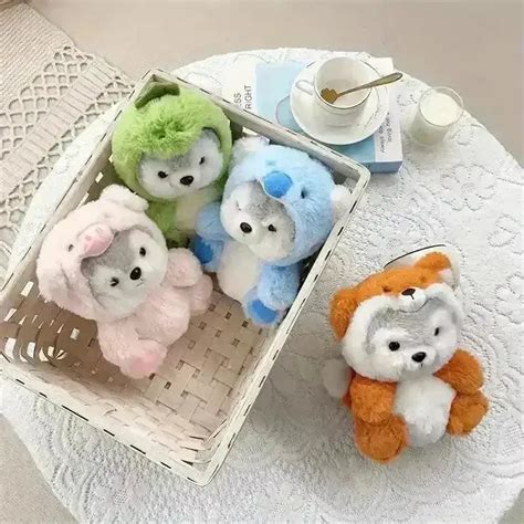 Cute Cosplay Husky Pup Soft Plushie
