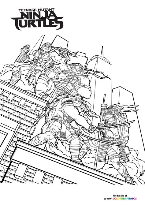 Teenage Mutant Ninja Turtles - Coloring Pages for kids | 100% free print