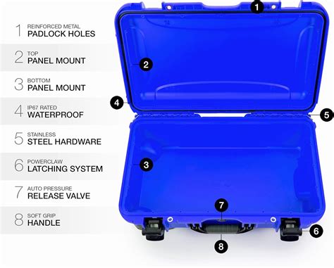 Buy Nanuk 935 Waterproof Carry-On Hard Case with Wheels Empty - Blue ...