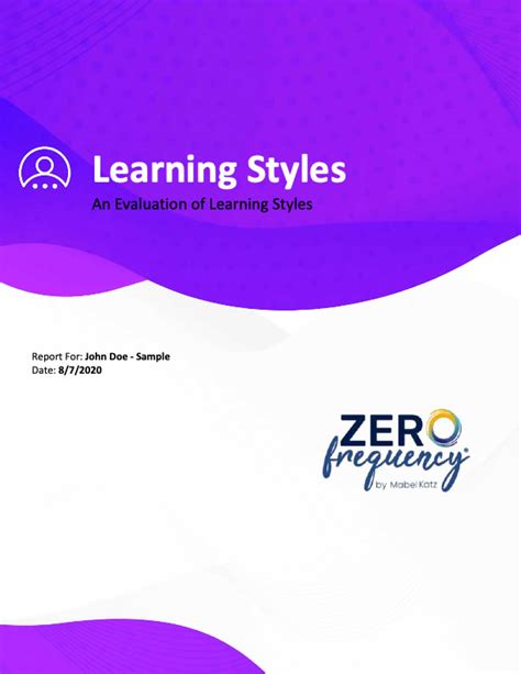 Image result for Learning Styles Report Examples