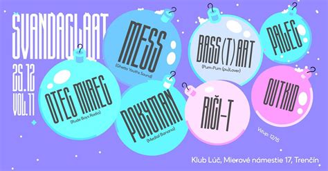 Švanda Claat vol.11, Klub Lúč, Trencin, 25 December 2024 | AllEvents