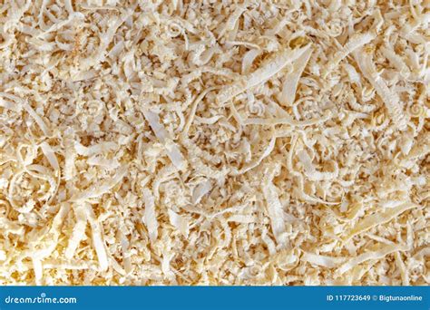 Wood Sawdust Background Closeup. Sawdust Floor Texture. Top View Stock ...