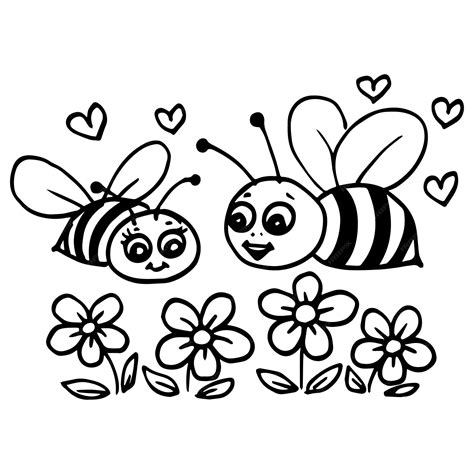 Bee Coloring Sheets