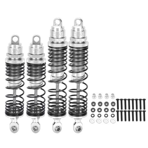 Ubervia® RC Metal Shock Absorber Damper, RC Front and Rear Damper 4Pcs ...