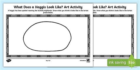 What Does a Haggis Look Like? Art Activity | CfE Resources