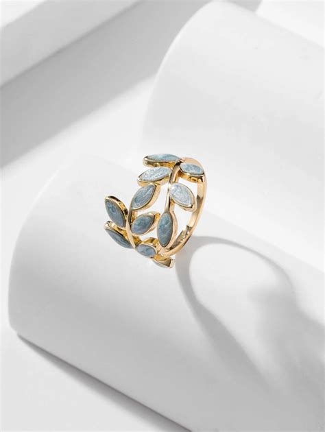 Andkiss Leaf Design Cuff Ring | SHEIN USA