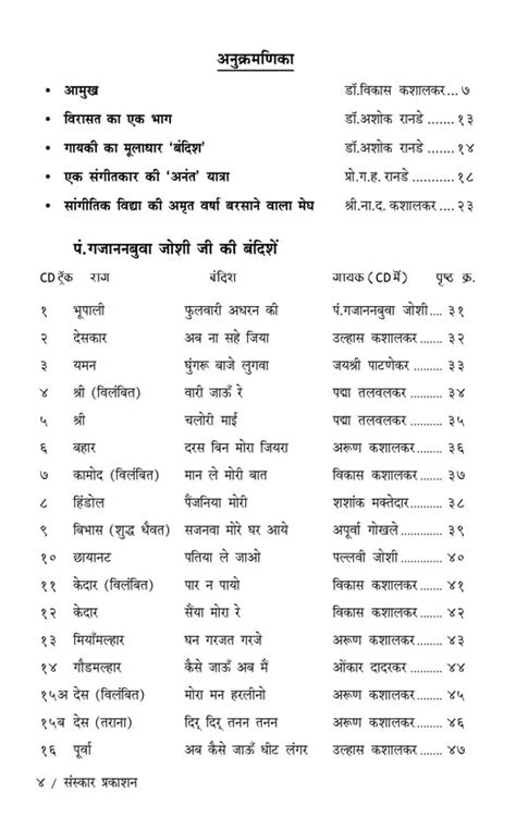 Malniya Goond Lavori (Bandish Notations) – Sanskar Prakashan
