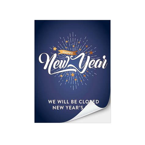 Free Printable New Years Closed Signs For Businesses | Fanny Printable