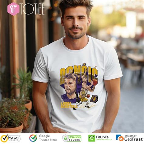 Luka Doncic Picture Collage Los Angeles Lakers Signature T-shirt