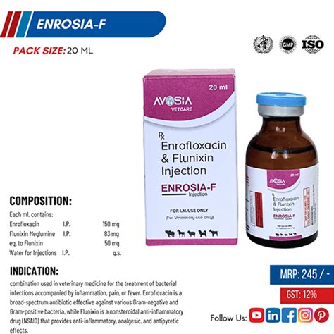 ENROSIA-F INJECTION (Vet.) Avosia Pharma Pvt. Ltd.