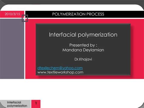 Image result for Interfacial Polymerization Applications