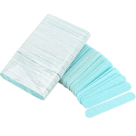 200 Disposable Mini Nail File Bulk 3.4 inch Double Sided Emery Boards ...
