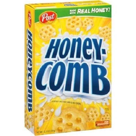 Post Honey Comb Cereal | Honeycomb cereal, Cereal brands, Marshmallow ...