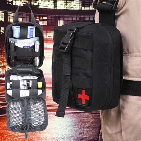 ASA Techmed Tactical Black First Responder Triage Kit Molle Military ...