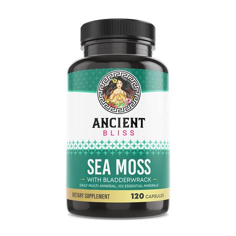 Buy Ancient Bliss Irish Sea Moss Pills - Dr Sebi Wildcrafted Seamoss s ...