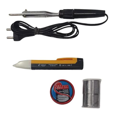 Vtronix 220V Heavy-Duty 10Watts Bakelite Soldering Iron, Voltage Tester ...