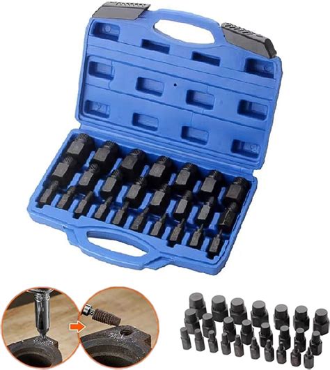 25Pcs Stripped Screw and Bolt Extractor Set, Hex Head Speed Easy Out ...