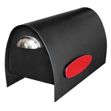 Spira Mailbox Post Mount Black Metal Standard Mailbox SPA-M005BLK at ...