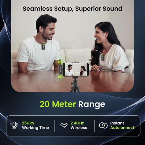 AwM 101 | wireless microphone with 360° Recording & AI ENC – ACwO