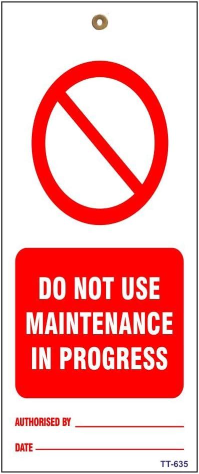 Signageshop Do Not Use Maintenance In Progress Tag (Pack Of 12 ...