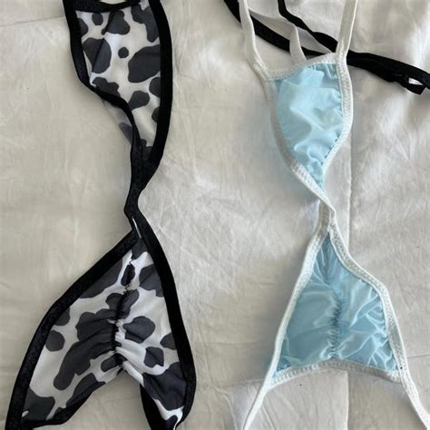 Buy Black and White Cow Print W Your Choice Trim Color Medium Coverage ...
