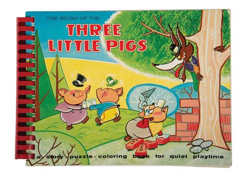 "The Story of the Three Little Pigs" Book Cover Art.