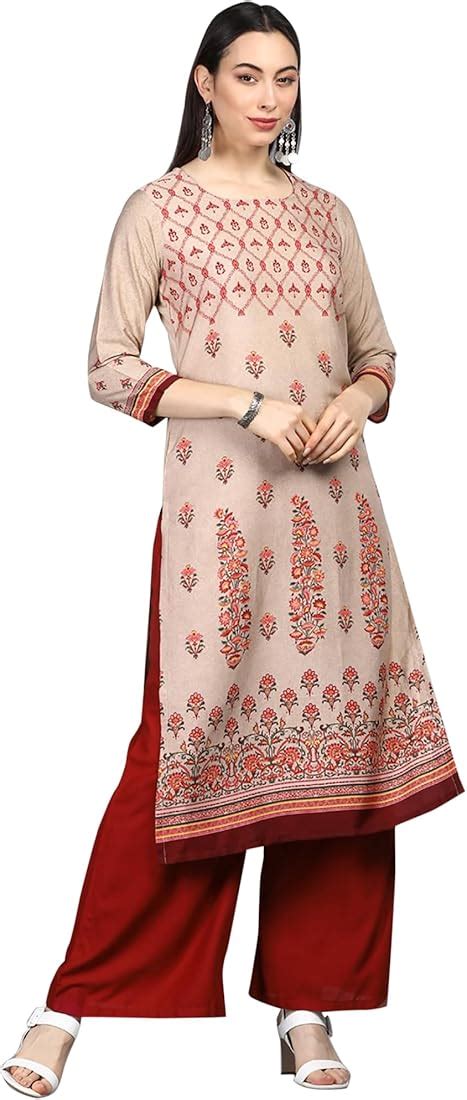 Anouk Ethnic Motifs Printed Straight Kurta - Price History