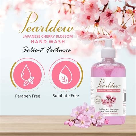 Buy PEARLDEW JAPANESE CHERRY BLOSSOM HAND WASH 500 ML | NEEM & TULSI ...