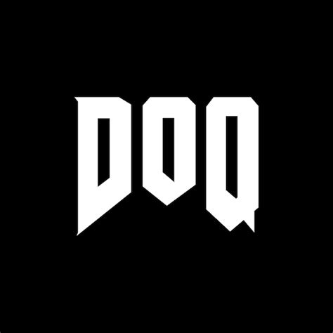 Doq letter logo design for technology company doq logo design black and ...