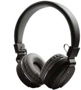 Design Studio Wireless Headphone - FM, Card Slot & Mic (Black ...
