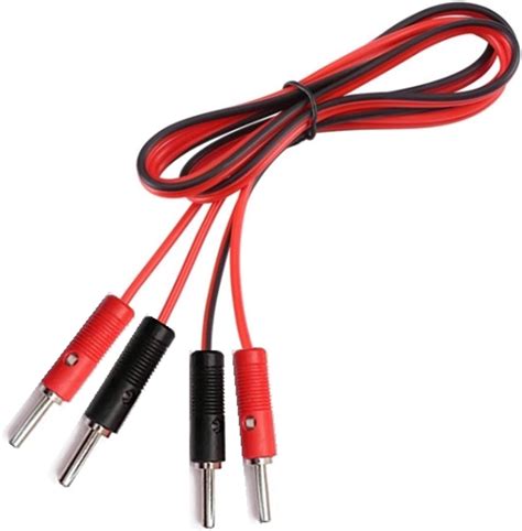 e4u Quality Standard 4mm Banana Plug To Banana Plug Red Black Test ...