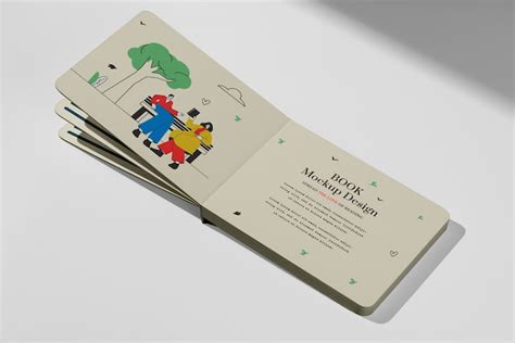 Story book mockup PSD, High Quality Free PSD Templates for Download ...